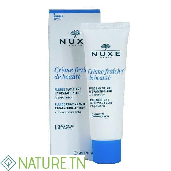 NUXE CREME FRAICHE DE BEAUTE FLUIDE MATIFIANT 50ML 2