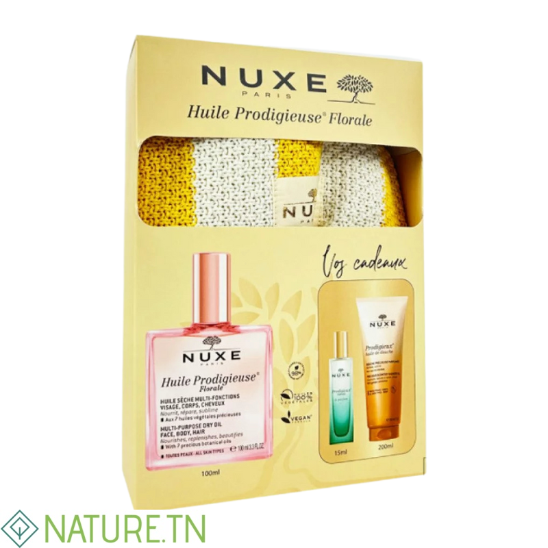 NUXE HUILE PRODIGIEUSE FLORALE 100ML+HUILE DE DOUCHE 200ML (OFFERT)+NEROLI LE PARFUM 15ML (OFFERT) REF 0051 3 NUXE HUILE PRODIGIEUSE FLORALE 100ML+HUILE DE DOUCHE 200ML (OFFERT)+NEROLI LE PARFUM 15ML (OFFERT) REF 0051