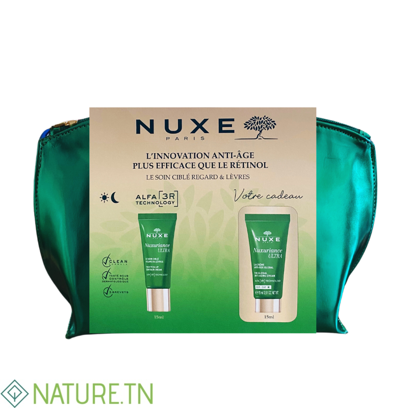 NUXE NUXURIANCE ULTRA CONTOUR DES YEUX ET LEVRES 15ML+LA CREME ANTI AGE GLOBAL 15ML(OFFERT) REF 0060 3 NUXE NUXURIANCE ULTRA CONTOUR DES YEUX ET LEVRES 15ML+LA CREME ANTI AGE GLOBAL 15ML(OFFERT) REF 0060