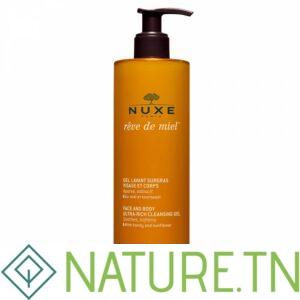 NUXE REVE DE MIEL GEL LAVANT SURGRAS VISAGE ET CORPS 400ML