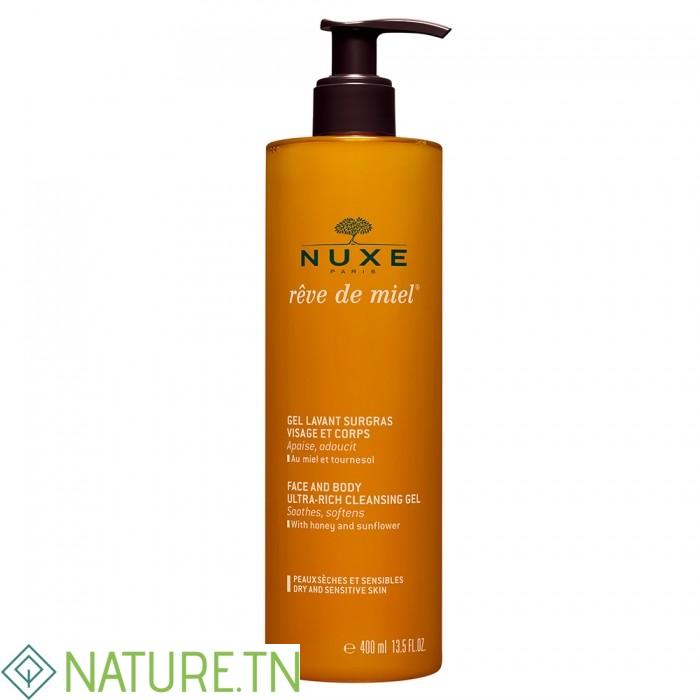 NUXE REVE DE MIEL GEL LAVANT SURGRAS VISAGE ET CORPS 400ML 1 NUXE REVE DE MIEL GEL LAVANT SURGRAS VISAGE ET CORPS 400ML 1