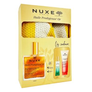 NUXE SAC HUILE PRODIGIEUSE OR 100ML+PRODIGIEUX GELEE DE DOUCHE FLORAL 200ML (OFFERT)+LE PARFUM NEROLI 15ML (OFFERT) REF 0053