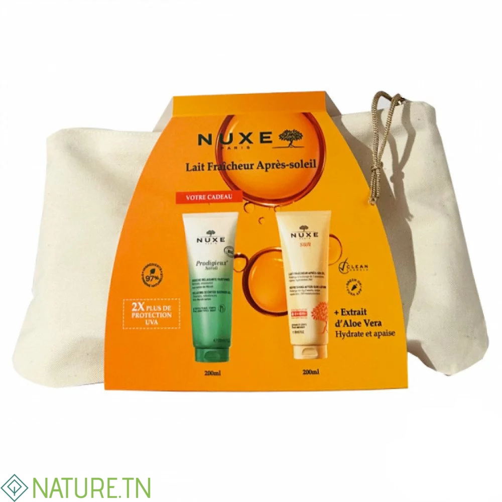 NUXE SUN TROUSSE LAIT FRAICHEUR APRES SOLEIL + NEROLI GELEE DE DOUCHE 200ML (OFFERTE) 3 NUXE SUN TROUSSE LAIT FRAICHEUR APRES SOLEIL + NEROLI GELEE DE DOUCHE 200ML (OFFERTE)