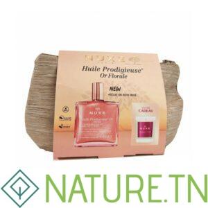 NUXE TROUSSE HUILE PRODIGIEUSE OR FLORALE 50ML+BOUGIE PRODIGIEUX FLORALE
