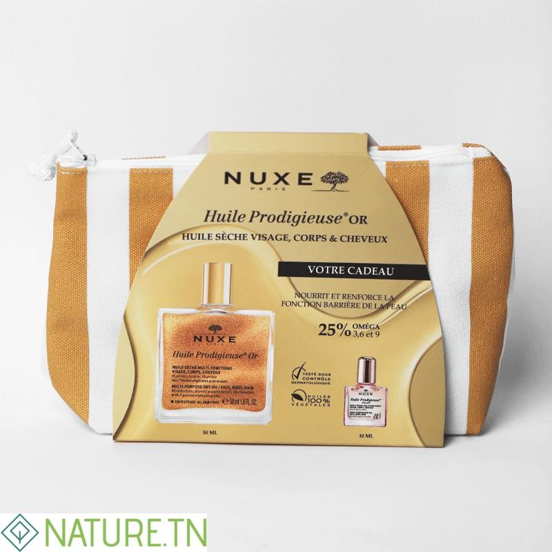 NUXE TROUSSE RAYEE HUILE PRDIGIEUSE OR 50ML+MINI HUILE PRODIGIEUSE FLORALE 10ML (OFFERT) 3 NUXE TROUSSE RAYEE HUILE PRDIGIEUSE OR 50ML+MINI HUILE PRODIGIEUSE FLORALE 10ML (OFFERT)