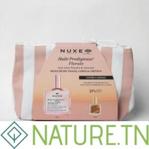 NUXE TROUSSE RAYEE HUILE PRODIGIEUSE FLORALE 50ML+MINI HUILE PRODIGIEUSE OR 10ML (OFFERT)