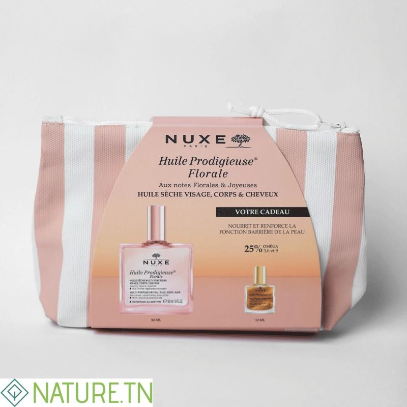 NUXE TROUSSE RAYEE HUILE PRODIGIEUSE FLORALE 50ML+MINI HUILE PRODIGIEUSE OR 10ML (OFFERT) 2 NUXE TROUSSE RAYEE HUILE PRODIGIEUSE FLORALE 50ML+MINI HUILE PRODIGIEUSE OR 10ML (OFFERT) 2