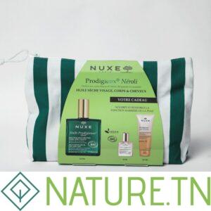 NUXE TROUSSE RAYEE HUILE PRODIGIEUSE NEROLI 100ML+HUILE DE DOUCHE 200ML (OFFERT)+HUILE PRODIGIEUSE FLORLAE 10ML (OFFERT)