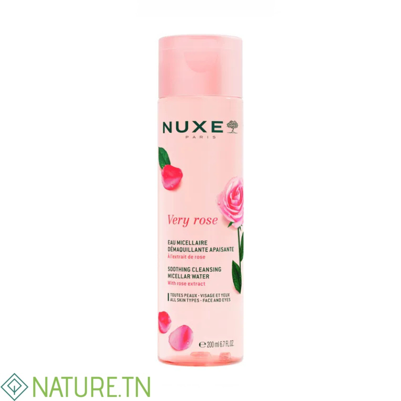 NUXE VERY ROSE EAU MICELLAIRE APAISANTE 3EN1 200ML 3 NUXE VERY ROSE EAU MICELLAIRE APAISANTE 3EN1 200ML