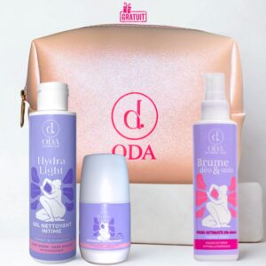 ODA TROUSSE GEL NETTOYANT INTIME 150ML+DEODORANT 20ML+BRUME DEO ET SOIN 150ML