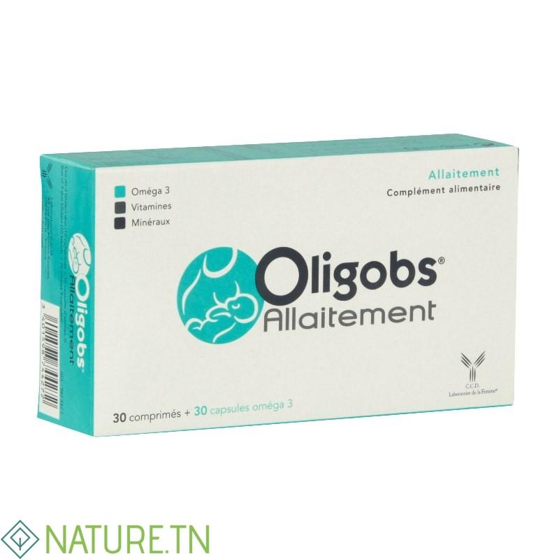 OLIGOBS ALLAITEMENT COMPLEMENT ALIMENTAIRE 30 COMPRIMES + 30 CAPSULES 1 OLIGOBS ALLAITEMENT COMPLEMENT ALIMENTAIRE 30 COMPRIMES + 30 CAPSULES 1