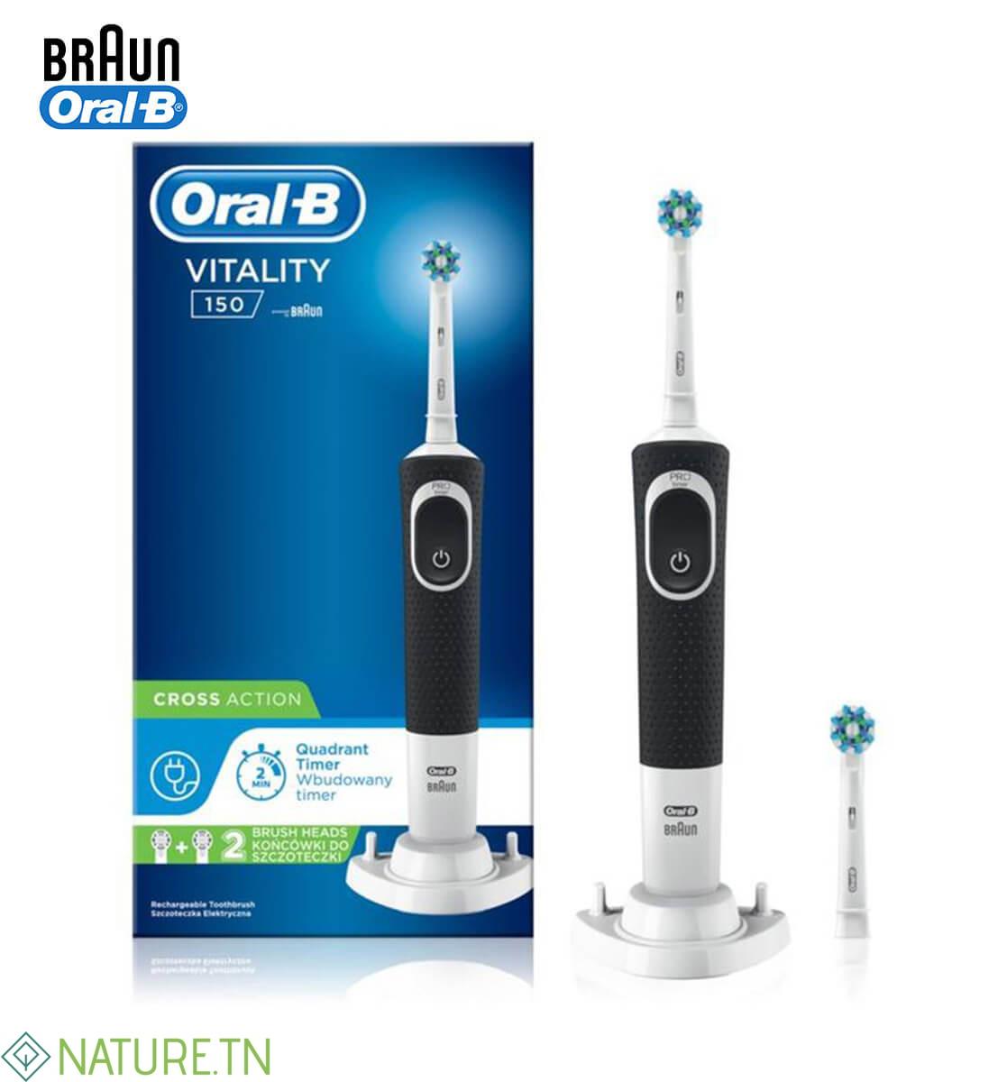 ORAL B BROSSE A DENTS ELECTRIQUE VITALITY 150 CROSSACTION D100.424.1 2