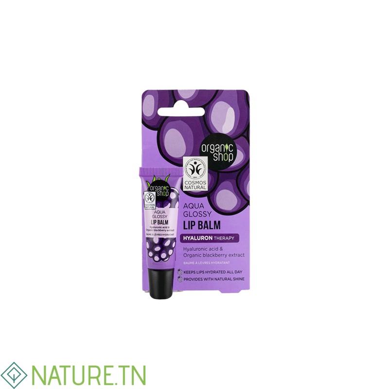 ORGANIC SHOP AQUA GLOSSY LIP BALM 10ML 1 ORGANIC SHOP AQUA GLOSSY LIP BALM 10ML 1