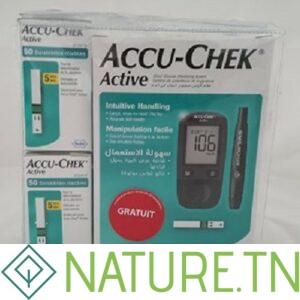 PACK ACCU-CHEK ACTIVE : APPAREIL DE MESURE+100 BANDELETTES