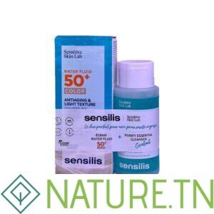 PACK SENSILIS SENSITIVE SKIN WATER FLUID TEINTE SP50+ 40ML+GEL CLEANSER 100ML (OFFERT)