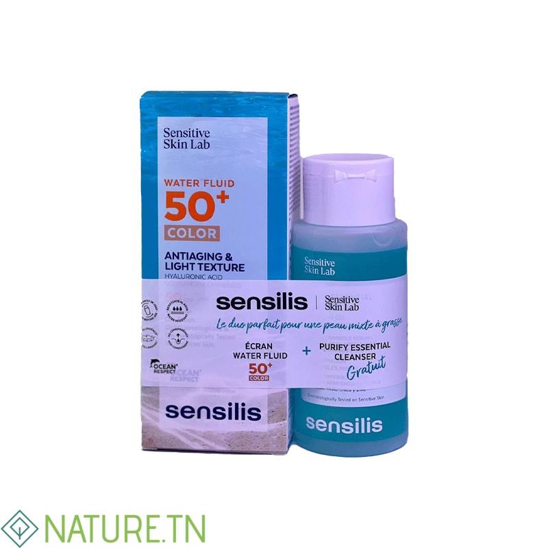 PACK SENSILIS SENSITIVE SKIN WATER FLUID TEINTE SP50+ 40ML+GEL CLEANSER 100ML (OFFERT) 1