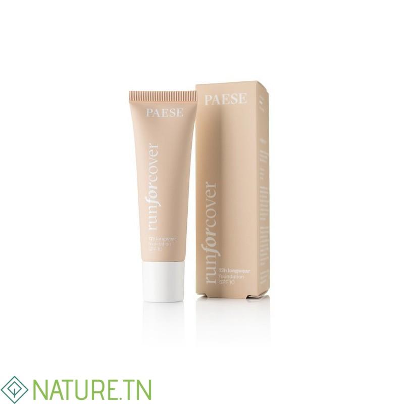 PAESE RUN FOR COVER FOND DE TEINT COURANCE LONGUE TENUE SPF10, 30ML 1 PAESE RUN FOR COVER FOND DE TEINT COURANCE LONGUE TENUE SPF10, 30ML 1