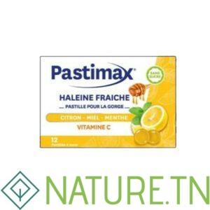 PASTIMAX CITRON MIEL MENTHE 12 PASTILLES A SUCER