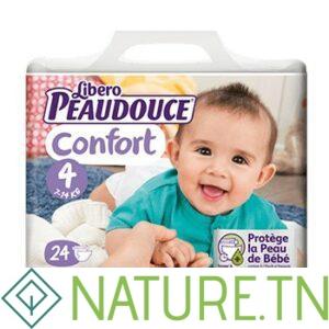 PEAUDOUCE CONFORT COUCHE BEBE 9-18 KG TAILLE 4 24 UNITES