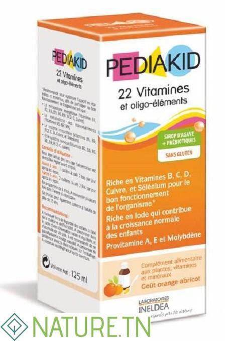 PEDIAKID 22 VITAMINES & OLIGO-ELEMENTS 125 ML 3 PEDIAKID 22 VITAMINES & OLIGO-ELEMENTS 125 ML