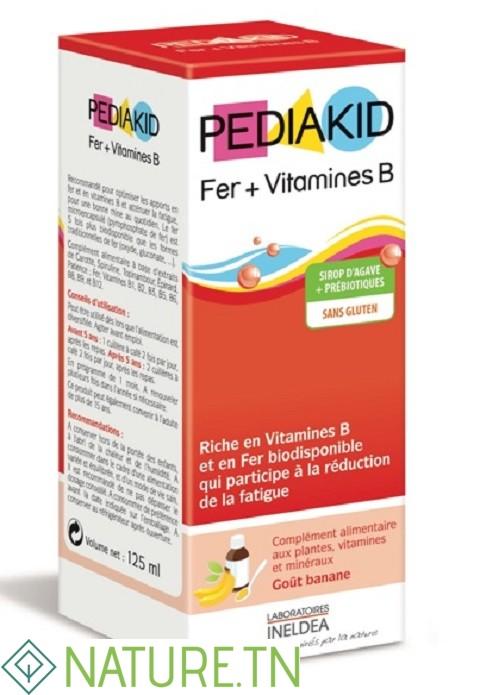 PEDIAKID FER+VITAMINES B SIROP 125ML 3 PEDIAKID FER+VITAMINES B SIROP 125ML