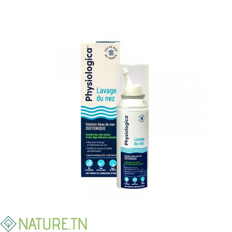 PHYSIOLOGICA LAVAGE DU NEZ SOLUTION D'EAU DE MER ISOTONIQUE SPAY 100ML 3 PHYSIOLOGICA LAVAGE DU NEZ SOLUTION D'EAU DE MER ISOTONIQUE SPAY 100ML
