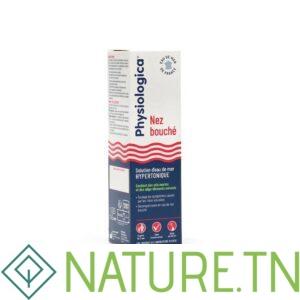 PHYSIOLOGICA NEZ BOUCHÉ SOLUTION D’EAU DE MER HYPERTONIQUE SPRAY 100ML