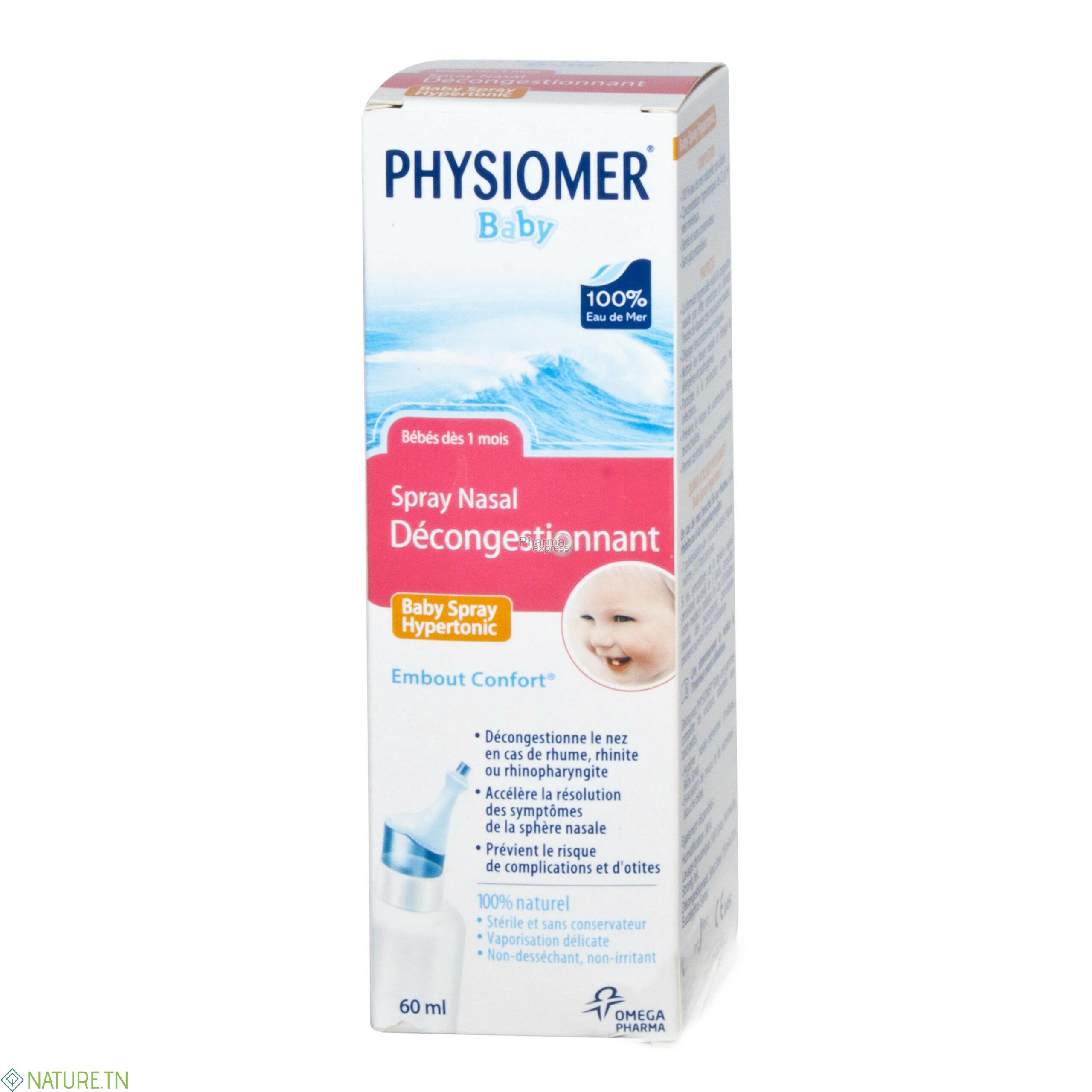 PHYSIOMER HYPERTONIQUE BEBE 60ML 3 PHYSIOMER HYPERTONIQUE BEBE 60ML