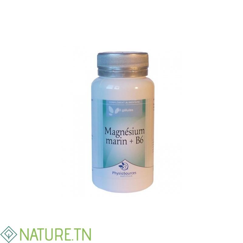 PHYSIOSOURCES MAGNESIUM MARIN+VIT B6 60 GELULES 1