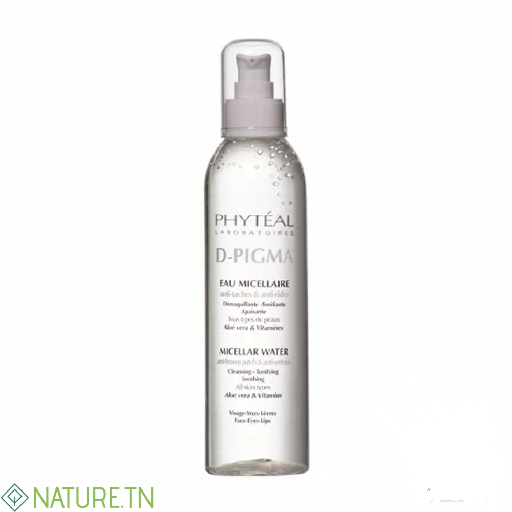 PHYTEAL DPIGMA EAU MICELLAIRE A L'ALOE VERA 250ML 3 PHYTEAL DPIGMA EAU MICELLAIRE A L'ALOE VERA 250ML
