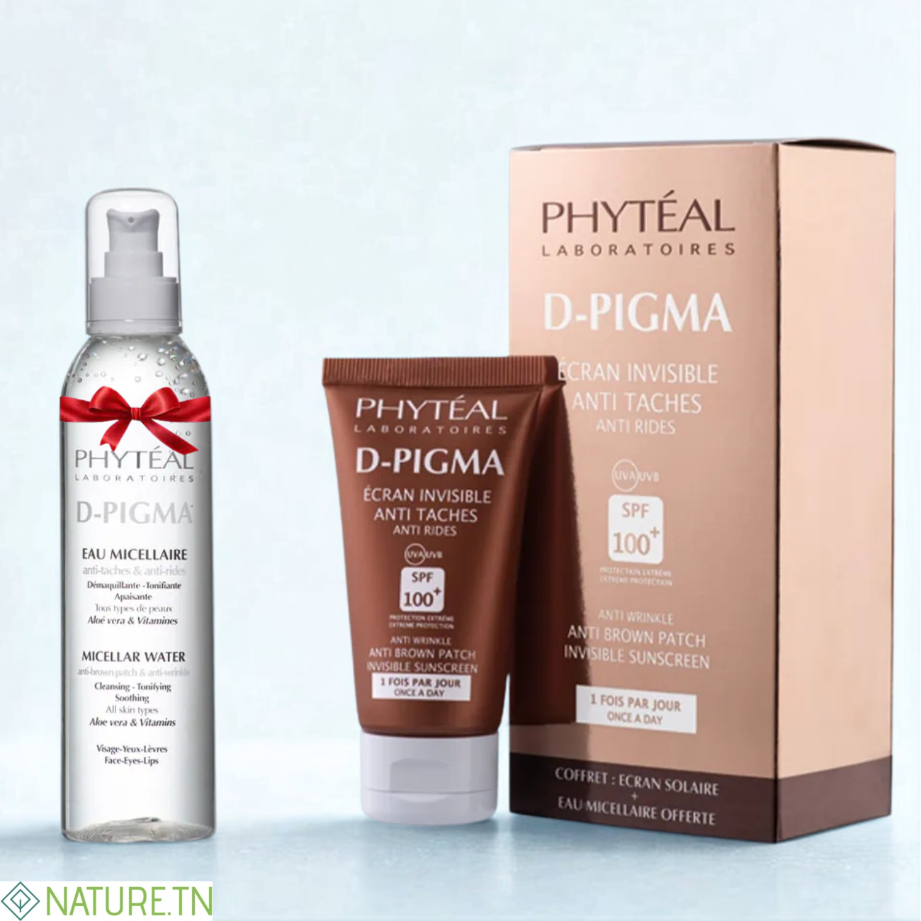 PHYTEAL DPIGMA ECRAN INVISIBLE SPF100+EAU MICELLAIRE A L'ALOE VERA 150ML (OFFERTE) 2 PHYTEAL DPIGMA ECRAN INVISIBLE SPF100+EAU MICELLAIRE A L'ALOE VERA 150ML (OFFERTE)