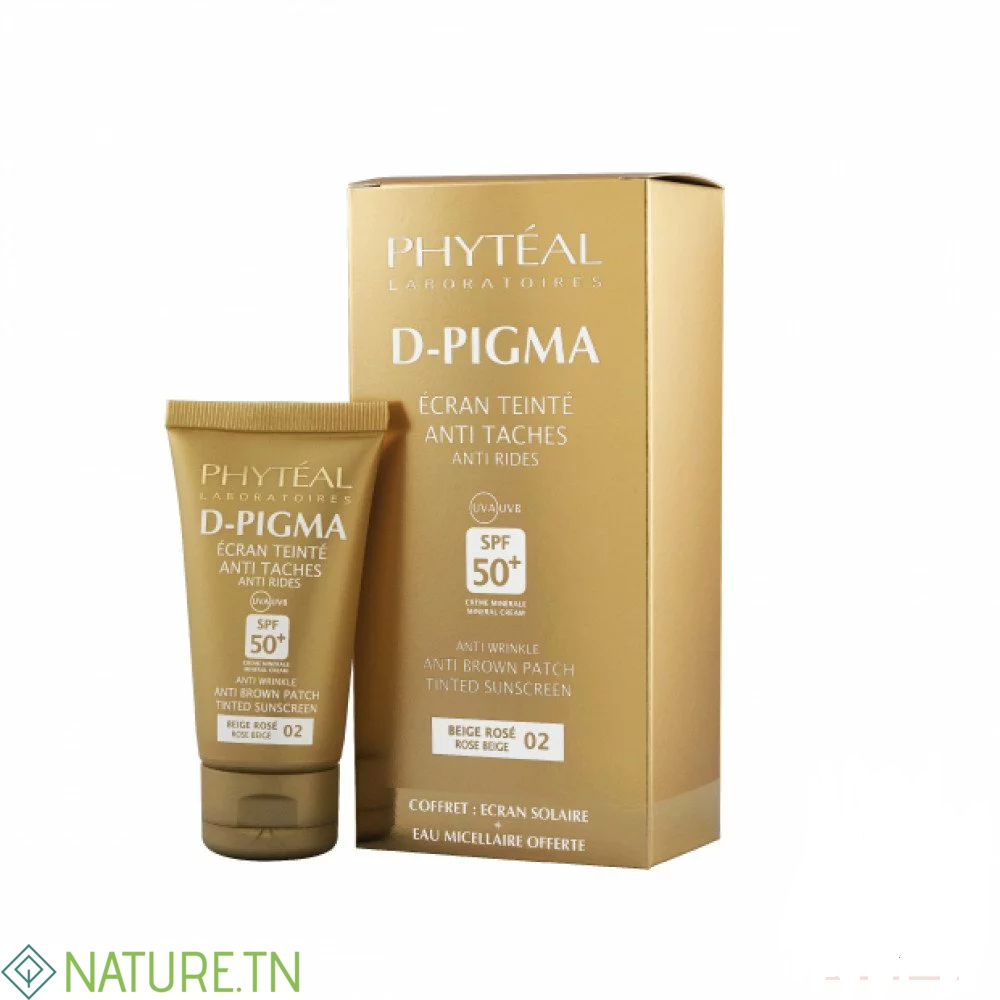 PHYTEAL DPIGMA ECRAN TEINTE BEIGE ROSE SPF50+EAU MICELLAIRE A L'ALOE VERA 150ML (OFFERTE) 3 PHYTEAL DPIGMA ECRAN TEINTE BEIGE ROSE SPF50+EAU MICELLAIRE A L'ALOE VERA 150ML (OFFERTE)