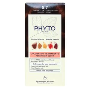 PHYTO PHYTOCOLOR COULEUR SOIN 5.7 CHATAIN CLAIR MARRON 1 KIT