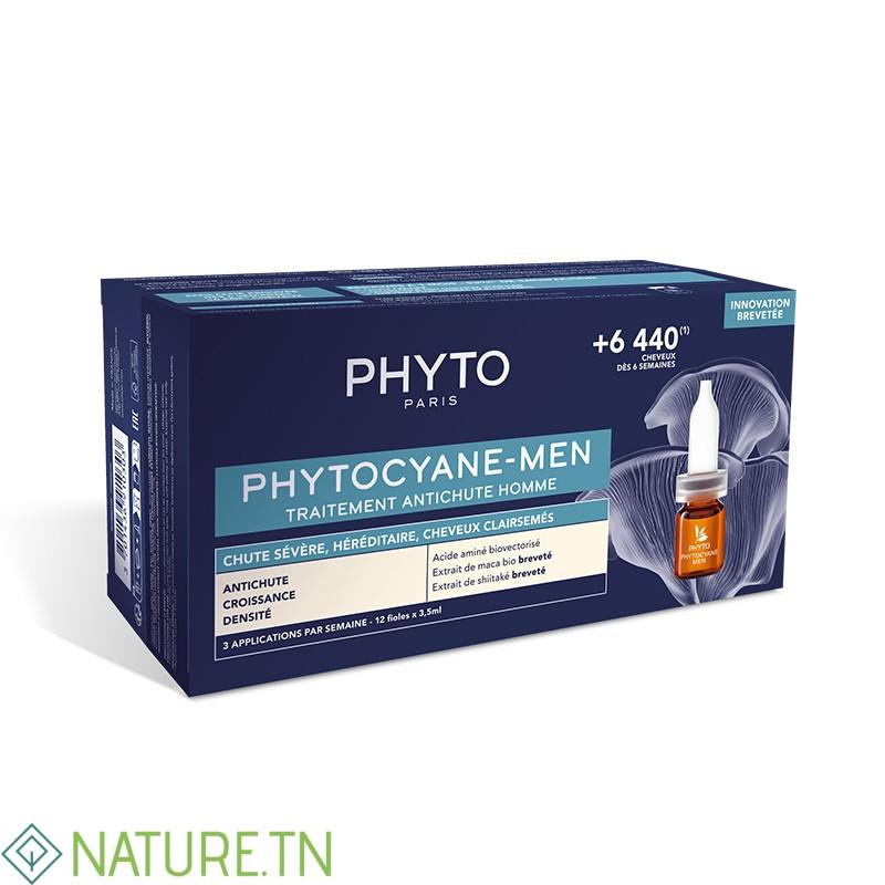 PHYTOCYANE MEN TRAITEMENT ANTI-CHUTE HOMME 12*3,5ML 2