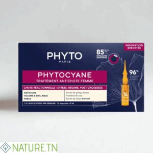 PHYTOCYANE TRAITEMENT ANTI CHUTE REACTIONNELLE FEMME 12*5ML