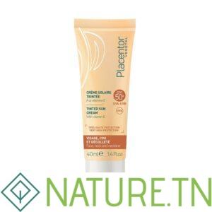 PLACENTOR VEGETAL CREME SOLAIRE TEINTE A LA VITAMINE E SPF 50, 40ML