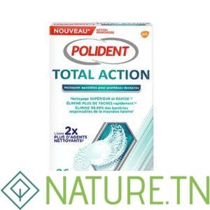 POLIDENT TOTAL ACTION NETTOYANT APPAREILS DENTAIRES