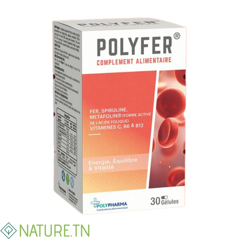 POLYPHARMA POLYFER 30 CAPSULES 3 POLYPHARMA POLYFER 30 CAPSULES