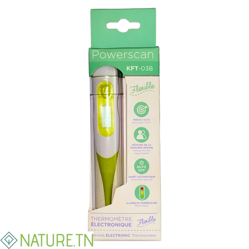POWERSCAN THERMOMETRE ELECTRONIQUE FLEXIBLE KFT-03B 1