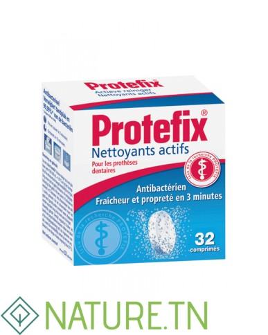 PROTEFIX NETTOYANTS ACTIFS POUR PROTHESES DENTAIRES 32 COMPRIMES 3 PROTEFIX NETTOYANTS ACTIFS POUR PROTHESES DENTAIRES 32 COMPRIMES