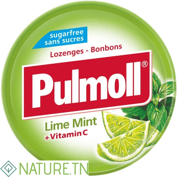 PULMOLL LIME MENTHE ET VITAMINE C SANS SUCRES 45G 3 PULMOLL LIME MENTHE ET VITAMINE C SANS SUCRES 45G