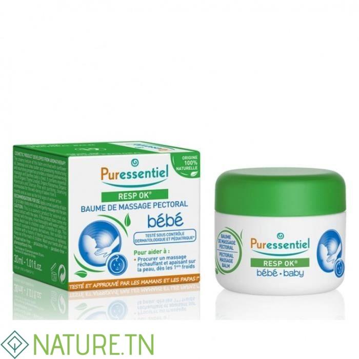 PURESSENTIEL BAUME DE MASSAGE PECTORAL POUR BEBE 30ML 1 PURESSENTIEL BAUME DE MASSAGE PECTORAL POUR BEBE 30ML 1