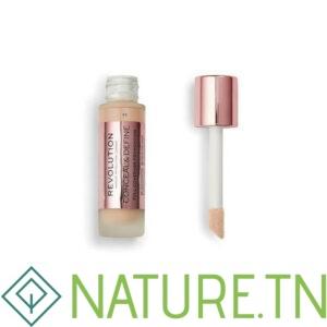 REVOLUTION FOND DE TEINT CONCEAL & DEFINE FULL COVERAGE FONDATION 23ML