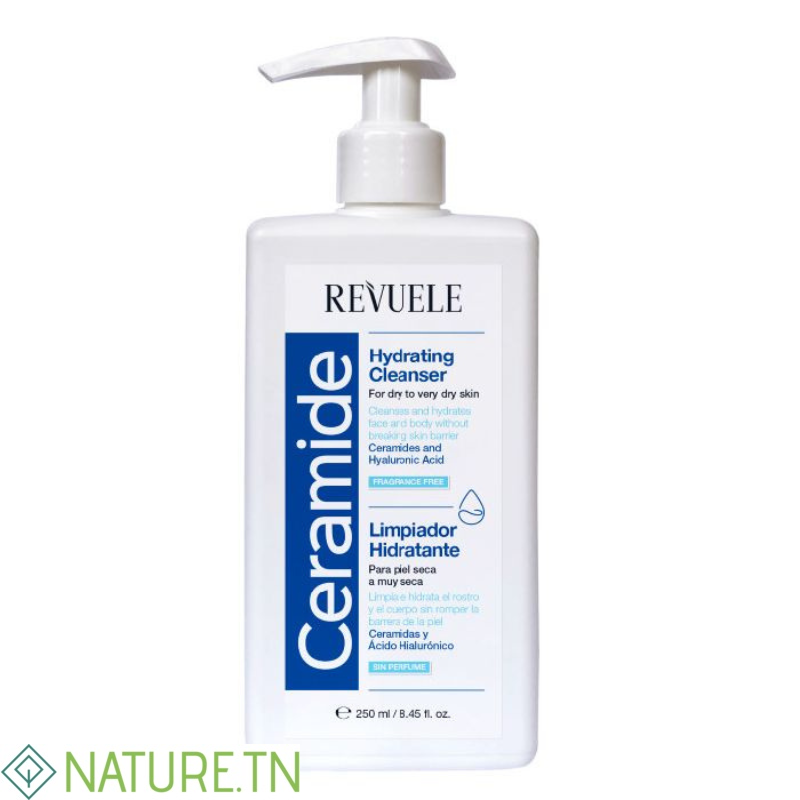 REVUELE CERAMIDE NETTOYANT HYDRATANT POUR PEAUX SECHES 250ML 3 REVUELE CERAMIDE NETTOYANT HYDRATANT POUR PEAUX SECHES 250ML