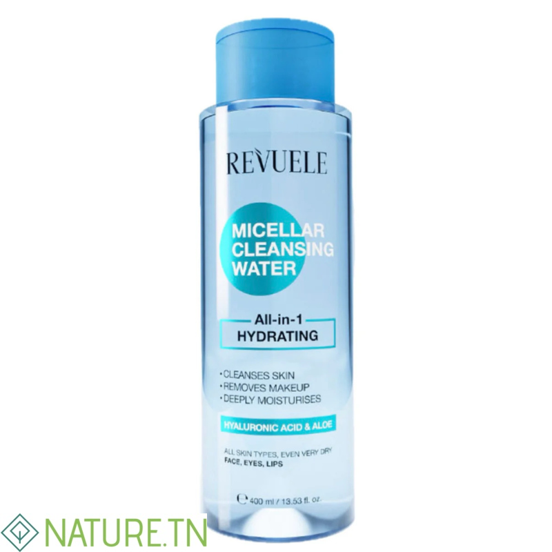 REVUELE EAU MICELLAIRE DEMAQUILLANTE TOUT EN 1 HYDRATANTE 400ML 3 REVUELE EAU MICELLAIRE DEMAQUILLANTE TOUT EN 1 HYDRATANTE 400ML