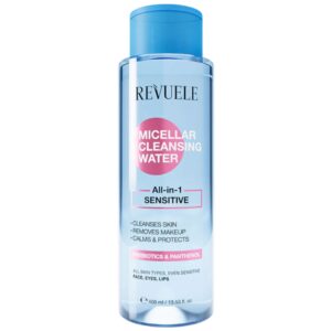 REVUELE EAU MICELLAIRE DEMAQUILLANTE TOUT EN 1 PEAUX SENSIBLES 400 ML