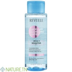 REVUELE EAU MICELLAIRE DEMAQUILLANTE TOUT EN 1 WATERPROOF 400ML