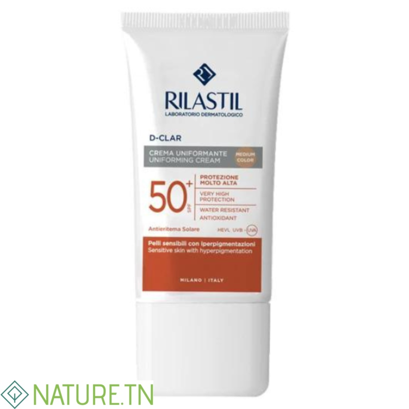 RILASTIL D-CLARV CREME UNIFORMISANTE MEDIUM SPF50+ 50ML 3 RILASTIL D-CLARV CREME UNIFORMISANTE MEDIUM SPF50+ 50ML