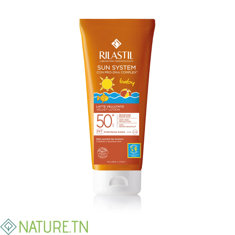 RILASTIL SUN SYSTEM LAIT FLUIDE BEBE SPF50+ 200ML 2 RILASTIL SUN SYSTEM LAIT FLUIDE BEBE SPF50+ 200ML 2