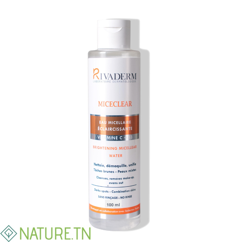 RIVADERM MICECLEAR EAU MICELLAIRE 100ML 3 RIVADERM MICECLEAR EAU MICELLAIRE 100ML